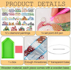 YooNotee 24 Sets Interchangeable Seasonal Diamond Art Tabletop Decorations - Image 3