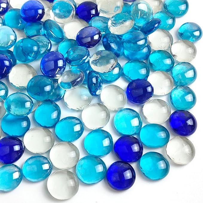 FANTIAN 1LB Flat Glass Marbles for Vase by FANTIAN-GardeningMakesLifeBetter