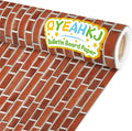 Qyeahkj Red Brick Bulletin Board Paper Roll Fireplace Bulletin Board Background by Qyeahkj