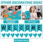 Qyeahkj 17.7in x 20ft Bulletin Board Paper Roll Bulletin Board Background Paper - Image 5