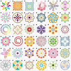 36 PCS Reusable Mandala Stencils by CHHAICHENG