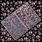 10000Pcs 2-Boxes Mixed Size Hot Fix Round Crystals Gems Glass Stones Hotfix - Image 2