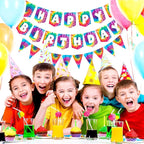 2 Pieces Tie Dye Birthday Party Banner Decorations Hippie Happy Birthday - Image 7