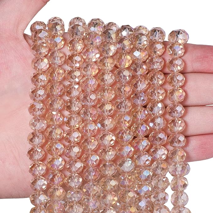 180pcs 10mm Crystal Glass Beads - Image 3