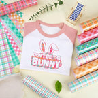 HTVSTD Plaid HTV Heat Transfer Vinyl 12pcs 12×10in Iron on Vinyl | Summer Plaid - Image 5