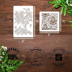 Stencils for Crafts Reusable Texture Stencils Damask Leaf Floral Cubist Mixed - Image 2
