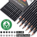 MARTCOLOR Drawing Sketching Pencils Set, 12 Pack Graphite Pencils | Ideal - Image 3