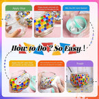 Joyclub DIY Mosaic Candle Holder Kit Mosaic Kits - Image 4