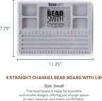The Beadsmith Mini Bead Board, 5 Recessed Compartments, 7.75 x 11.25 inches - Image 3