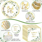 Pickmesh 400 Pcs Sage Green Bridal Shower Party Supplies Eucalyptus Leaves - Image 3