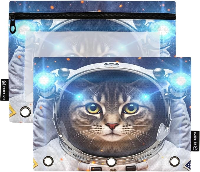 Astronaut Cat Space Pencil Pouch by BOENLE-WELCOMEYOURCOMING