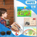 Magnetic Squares with Adhesive Backing, Self Sticky Pre-Cut Magnet Tape Strip - Image 4