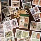 PRSTINCOL 6 Sets 300 Pcs Washi Stickers Book, Vintage Aesthetic Sticker Set - Image 4