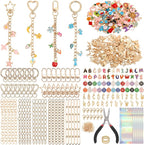 Modacraft 475 Pcs Gold Charms Lip Gloss Keychain Making Kit by Modacraft