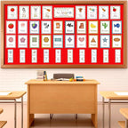 Qyeahkj 17.7in x 20ft Bulletin Board Paper Roll Bulletin Board Background Paper - Image 3