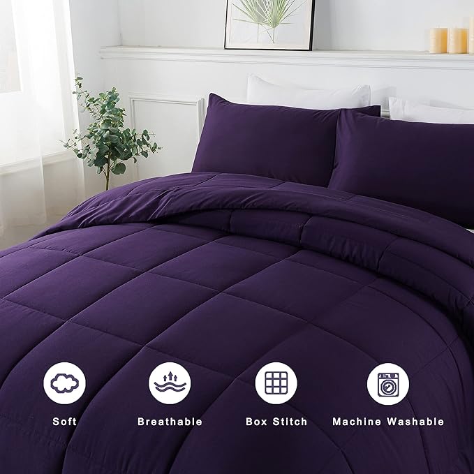 DOWNCOOL King Size Comforter Set -All Season Bedding Comforters Sets - Image 3