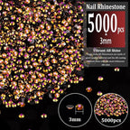 5000pcs 3mm Resin Rhinestones Bulk - Image 2