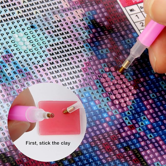 FEBSNOW 60Pcs Painting Glue Clay DIY Diamond Embroidery Wax Tool Set | Diamond - Image 5