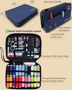 Easy to Use Navy Blue Sewing Kit - Image 5