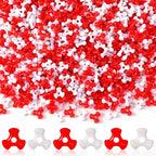 UPINS Red White Tri Beads - Image 8