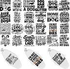 48PCS UV DTF Stickers Dog Quotes Transfer Sticker by CHNVICK