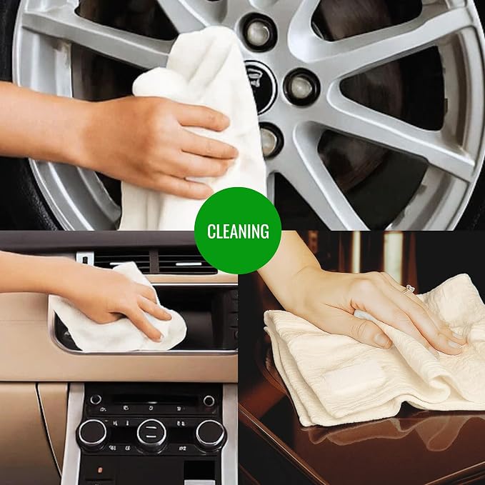 Dish Cloths Cotton| Kitchen Wash Cloth | Shop Towels Absorbent and Lint Free - Image 6
