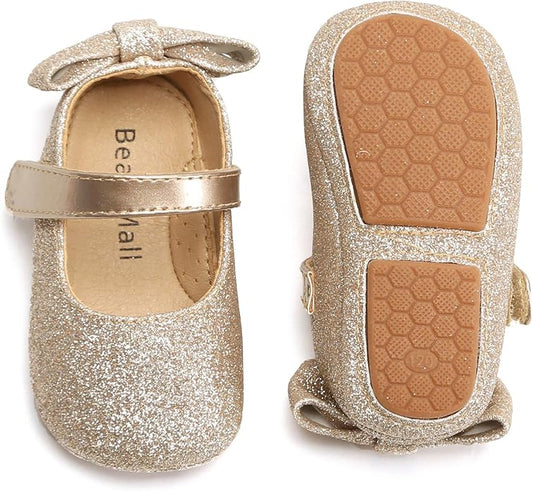 Soft Sole Baby Shoes - Infant Baby Walking Shoes Moccasins Rubber Sole Crib Shoes