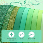 Feifeiya 48 Pack EVA Foam Sheets 8 x 12 Inch, 12 Glitter Sparkle Foam Sheet 36 - Image 3