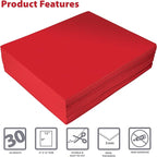 Better Office Products Red EVA Foam Sheets, 30 Pack, 2mm Thick, 9 x 12 Inch - Image 3