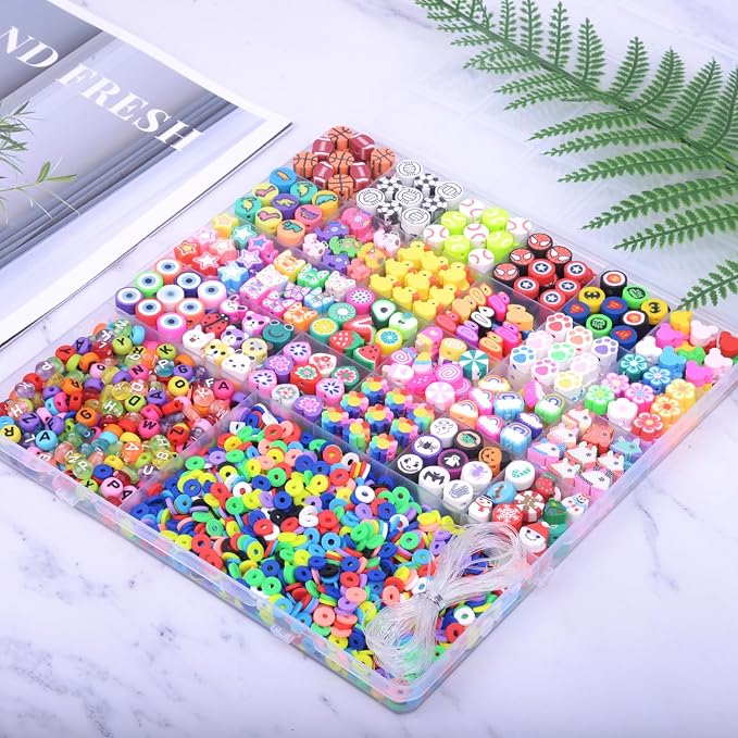 BBita 2480pcs Polymer Clay Beads Charms - Image 4
