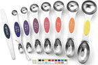 Spring Chef Stainless Steel Magnetic Measuring Spoons Set of 8 by SpringChef