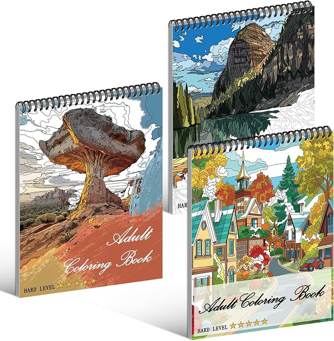Kalysky Landscapes Adult Coloring Book Set of 3 - Image 9