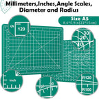 A5 Cutting Mat, 8in x 6in Small Self Healing Sewing Mat Rotary Cutting Mat - Image 2