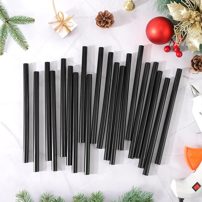 72pcs Black Hot Glue Sticks, 0.43"x8" Full Size Glue Sticks - Image 2