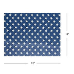USA Iron On Flag Vinyl Sheets 6 Pcs 12'' x 10', Fourth of July Patriotic Navy - Image 3