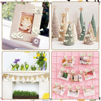200 pcs Mixed Styles Bird Theme Undyed Wood Cutout Charms Spring Animal Wood - Image 7