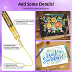 SAKEYR Metallic Acrylic Paint Markers - Image 4