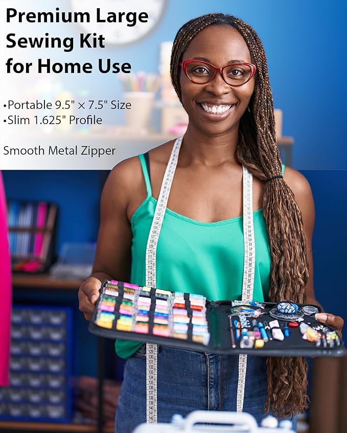 Vellostar Large Sewing Kit for Adults & Beginners – Portable Needle and Thread - Image 3