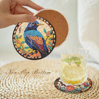 Axquilon 8 Pcs Birds Diamond Art Coasters Kit - Image 6