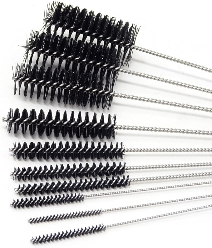 Honbay 10PCS 7.87Inch Nylon Tube Brush Set Cleaning Brush Set - Image 6