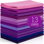 XSEINO 13 Rolls 8"x35" 1.4mm Thick Soft Felt Fabric Sheet 13 Assorted Purple by XSEINOiscreating%EF%BC%81