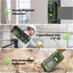 Huepar Dual Laser Measuring Tool, 656Ft Green-Beam Bilateral Digital Laser - Image 8