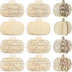 COCHIE DIY 3D Fall Pumpkin Wood Crafts to Paint by COCHIE