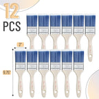Bates 2-Inch Paint Brushes, 12 Pack - Image 2