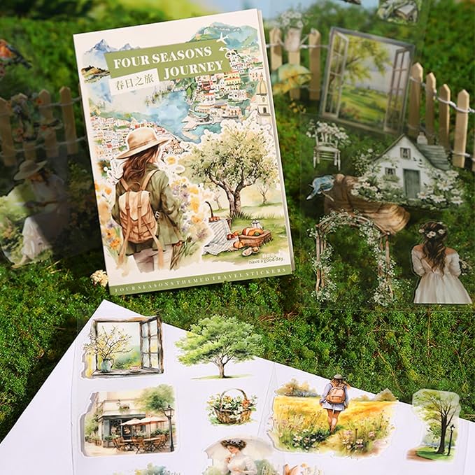 Spring Landscape Pre-Cut Journal Sticker Book - Image 8