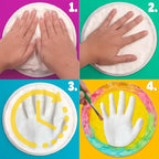Play-Doh Air Dry Clay Handprint Stone, Includes Reusable Mold, 5 Acrylic Paints - Image 5
