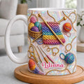 Personalized Knitting and Crochet Mug by Custom
