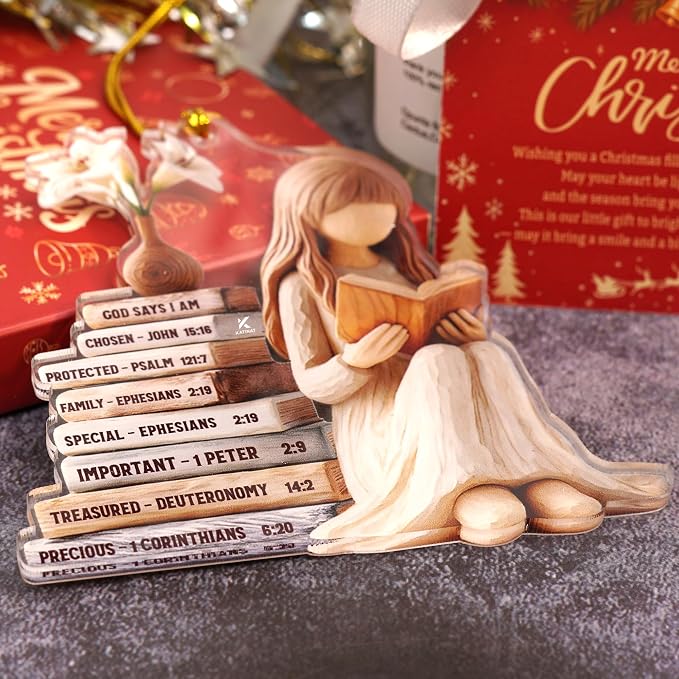 God Say You are Christian Christmas Ornament 2025, God Says I am 2D Flat - Image 3