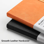RETTACY Blank Journal Notebook, 192 Pages, A5 Medium Size | Leather Hardcover - Image 4