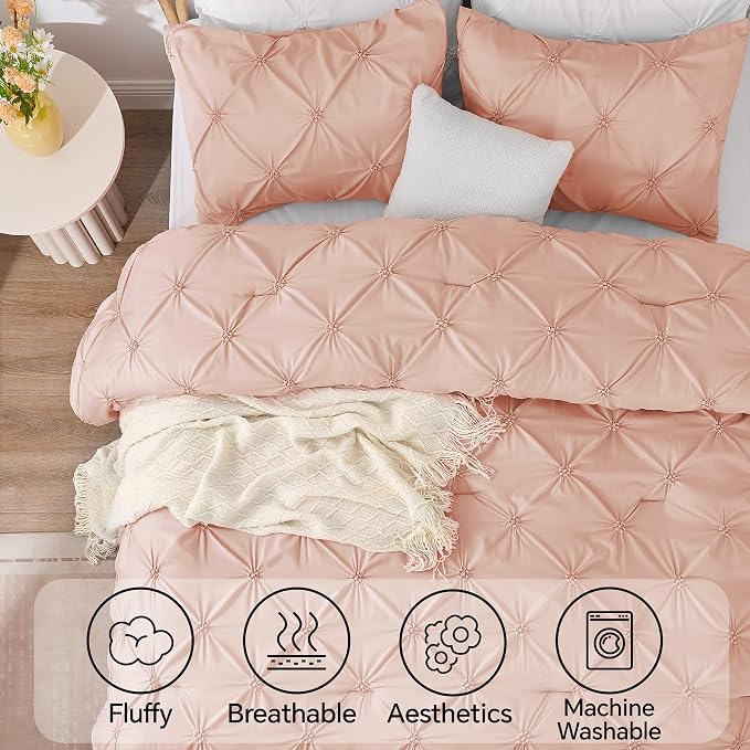 BEDELITE Dusty Pink Twin Comforter Set - Image 5
